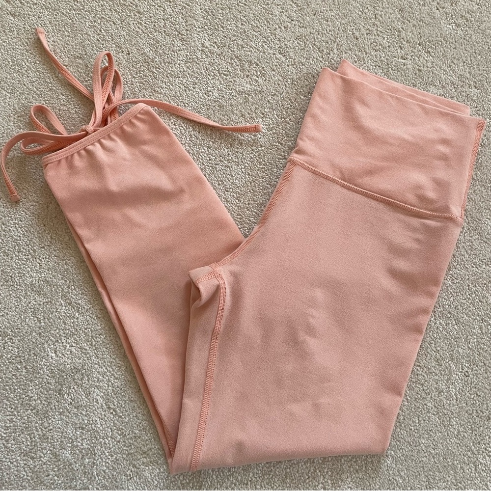 Aerie - Pink 3/4 length Leggings - Chill Play Move